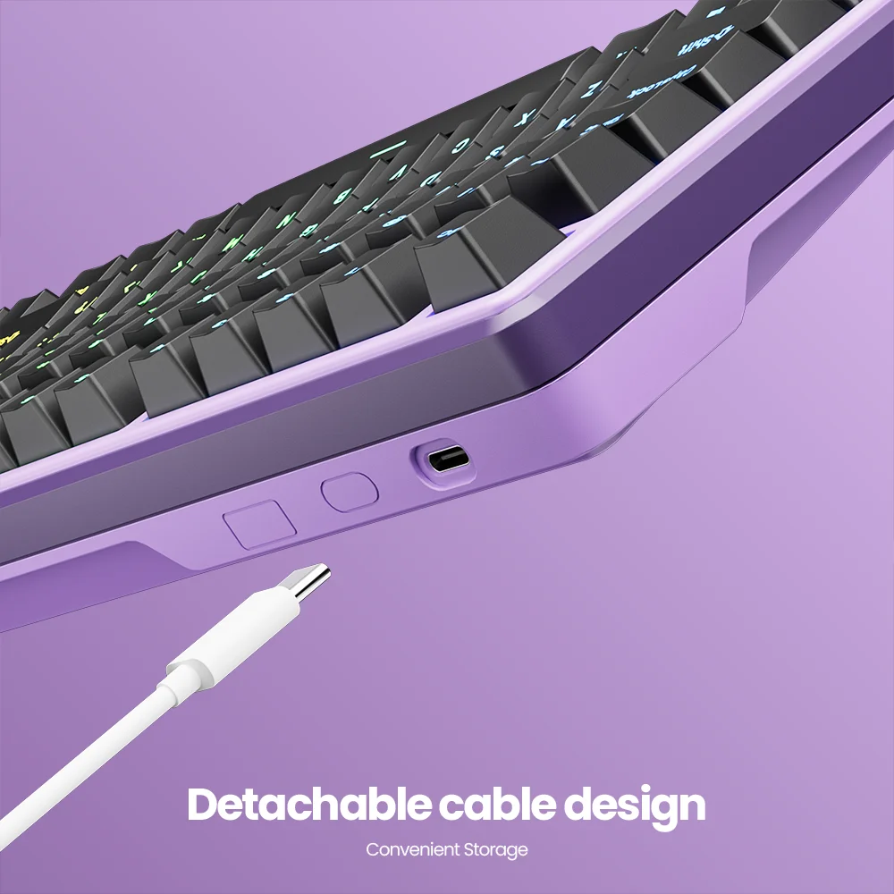 RK Royal Kludge X87 Gasket English Mechanical Keyboard 80% 86 Key PBT Keycaps RGB Backlit Hot-swappable Gamer Keyboard Customize