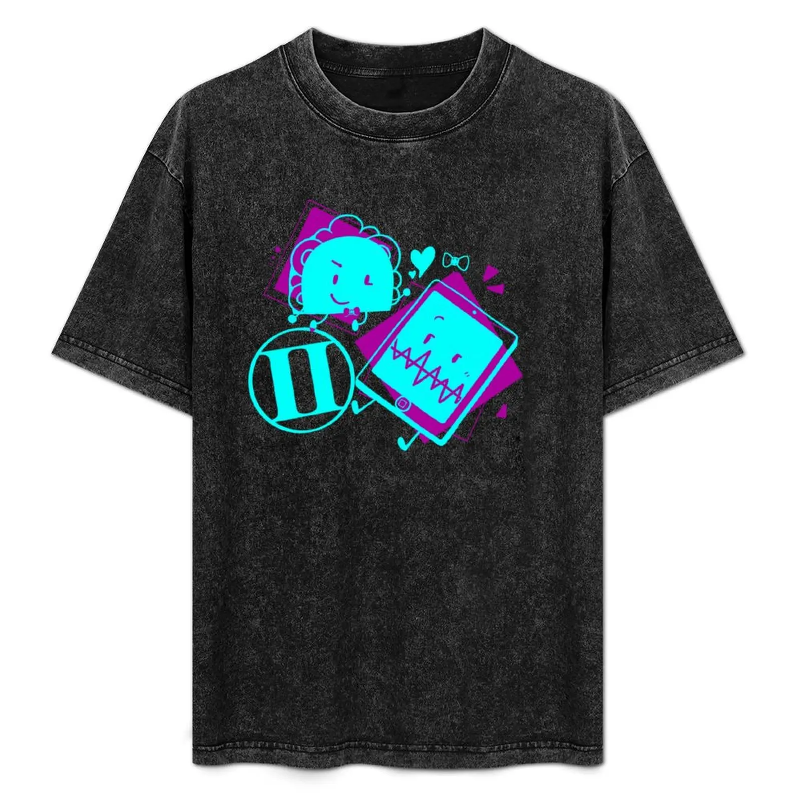 

Taco and Mepad [Inanimate insanity] T-Shirt Casual Pattern Print Tee Shirt