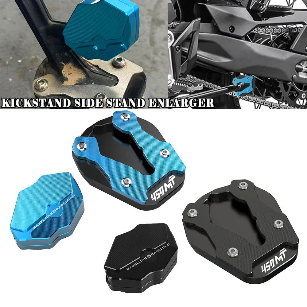 

450 MT Motorcycle Kickstand Side Stand Extension Enlarger Plate Auxiliary For CFMOTO CF 450MT IBEX450 IBEX 450 2024 2025 2026