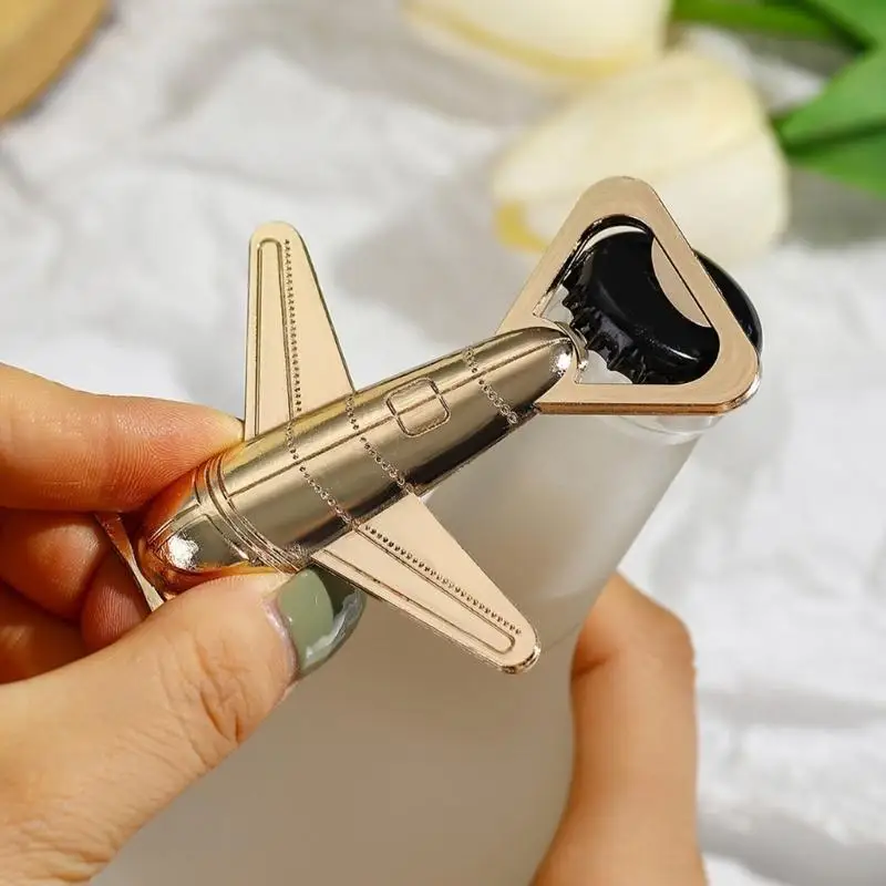 

Alloy Plane Wine Opener Metal Aircraft Bottle Opening Tool Birthday Party Return Gift Efficient Kitchen Accessories Q5WC
