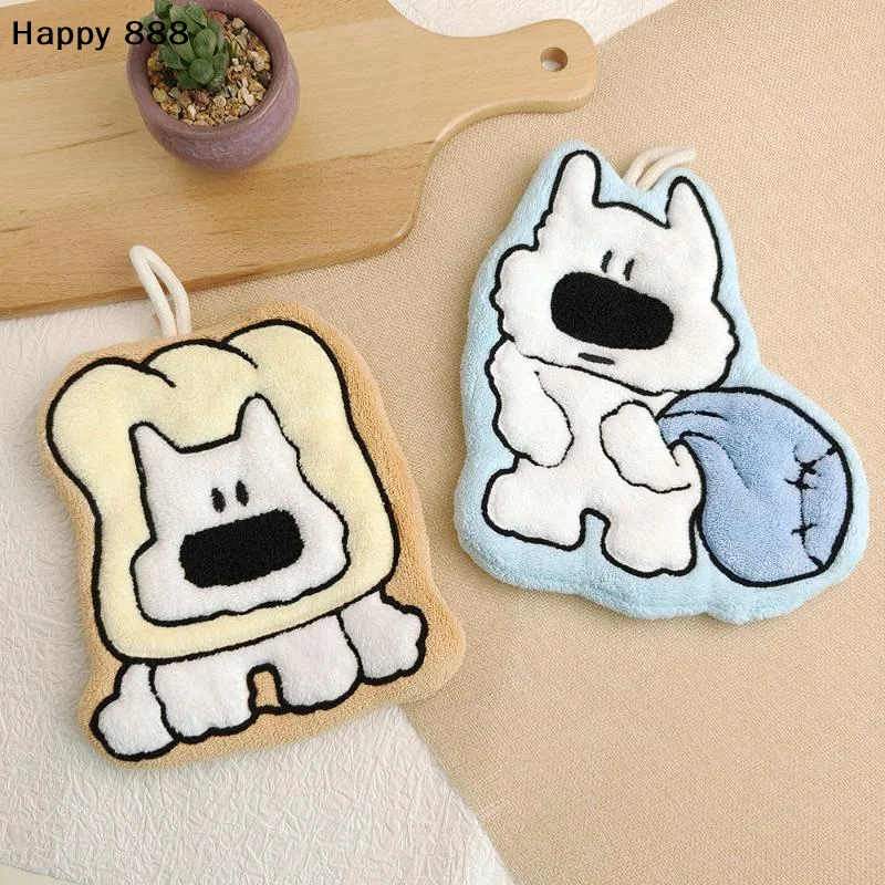 

Очаровательное полотенце для рук с принтом щенков – мягкое, толстое, из кораллового флиса, с исключительной впитываемостью, для ванной, кухни и повседневного использования.