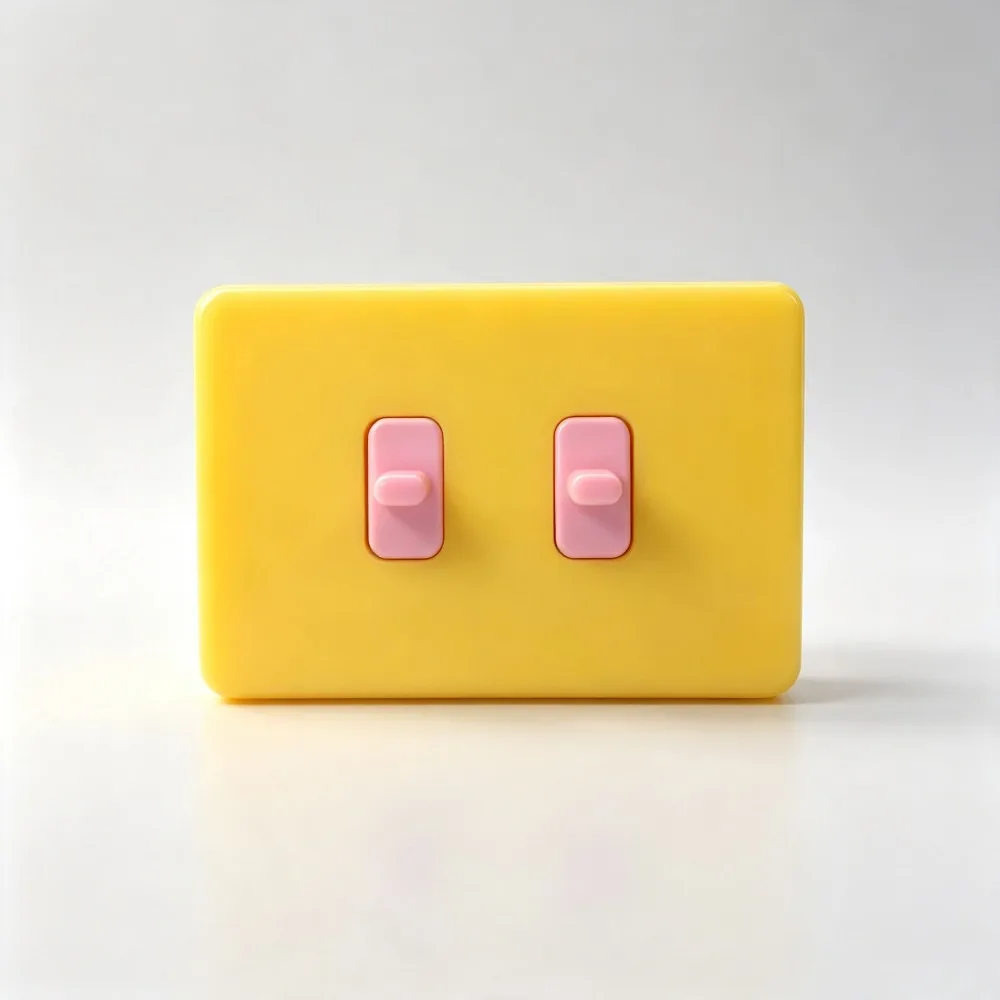 3D Printed Wall Switch Cover Dustproof Handle Style Switch Protector Sturdy Material Smooth Surface Decorative Switch Cover