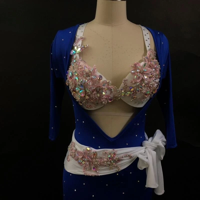 فستان رقص شرقي مخصص زي أداء رداء شعبي بلدي سعيدي رث لينكو رباعي دانسا دو فينتر