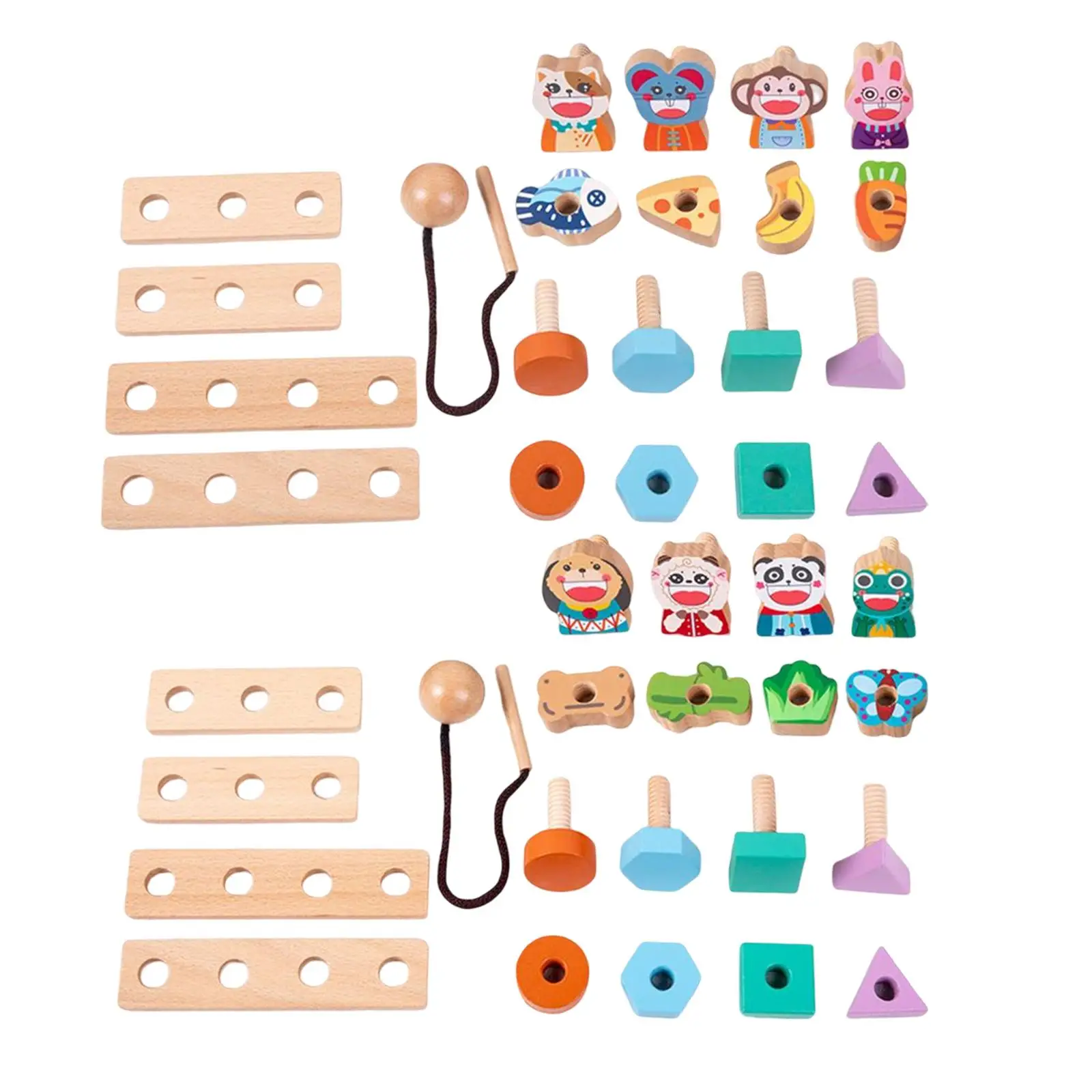 Screw Nut Toy Develop Fine Motor Skills Screw Building Construction Set Shape