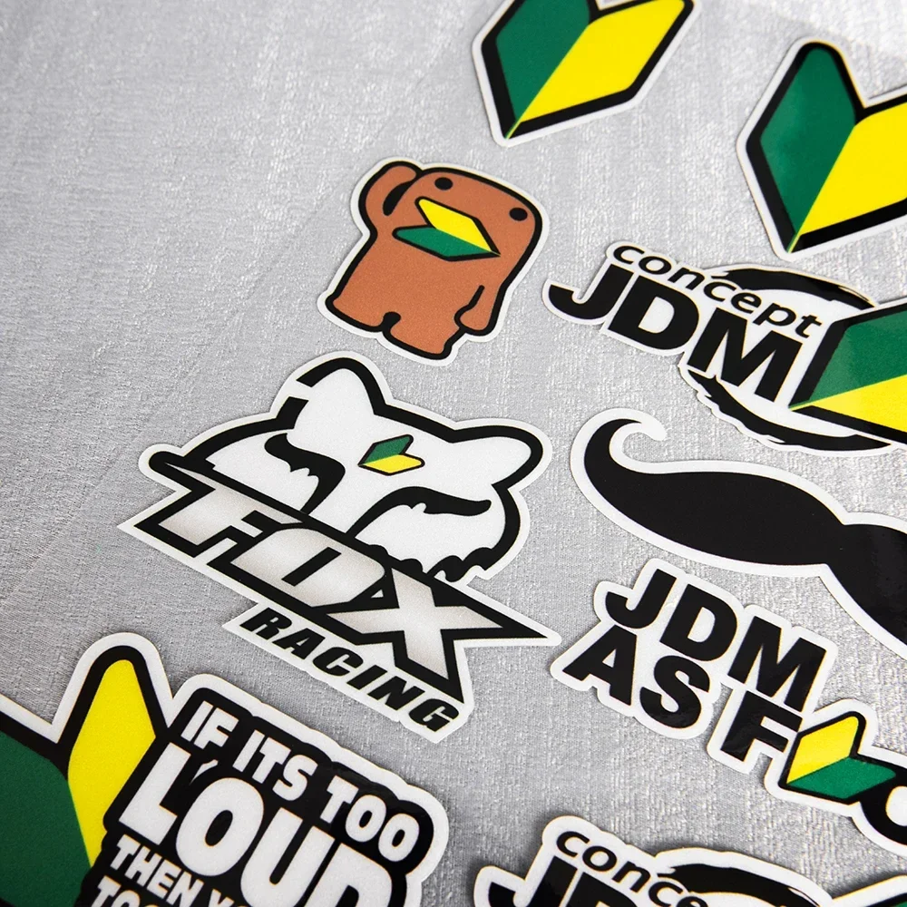 Reflective OSAKA JDM Style Car Sticker  for Toyota Honda Nissan Mazda Mitsubishi Accessories Motorcycle Helmet Decals