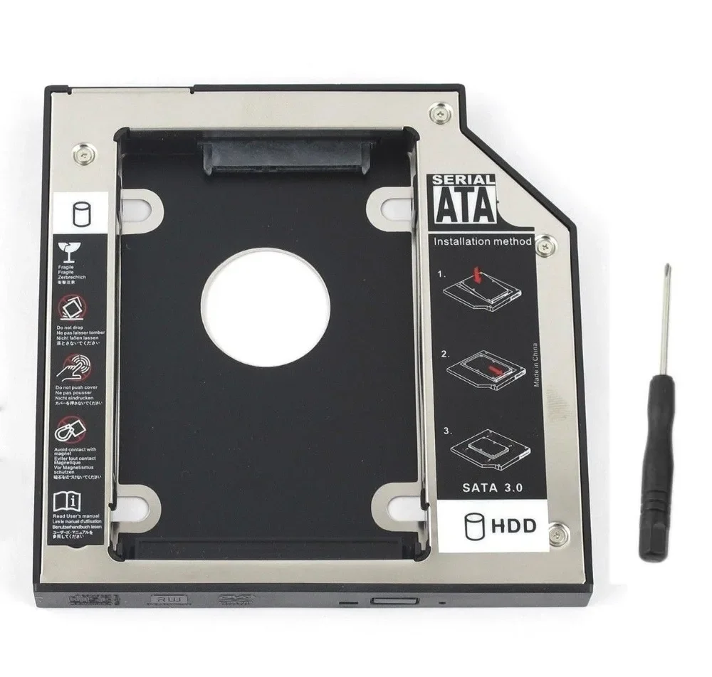 

NEW 9.5mm SATA 2nd SSD HDD Caddy for HP ProBook 440 445 450 455 470 G0 G1 G2 Hard Disk Drive Caddy