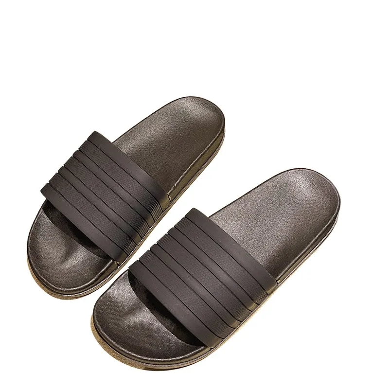 2024 Fashion Men Women\'s Sandals Stripes Pool Slippers Shoes Couple Large Size Summer Outdoor Beach Shoes Korea Bathroom Sandals