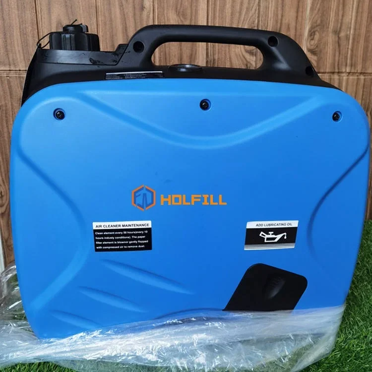 Portable 1800W 4-Stroke Single-Phase Gasoline Generator Set Auto Start Recoil Electrical System 2KW 24V AC DC  Certified