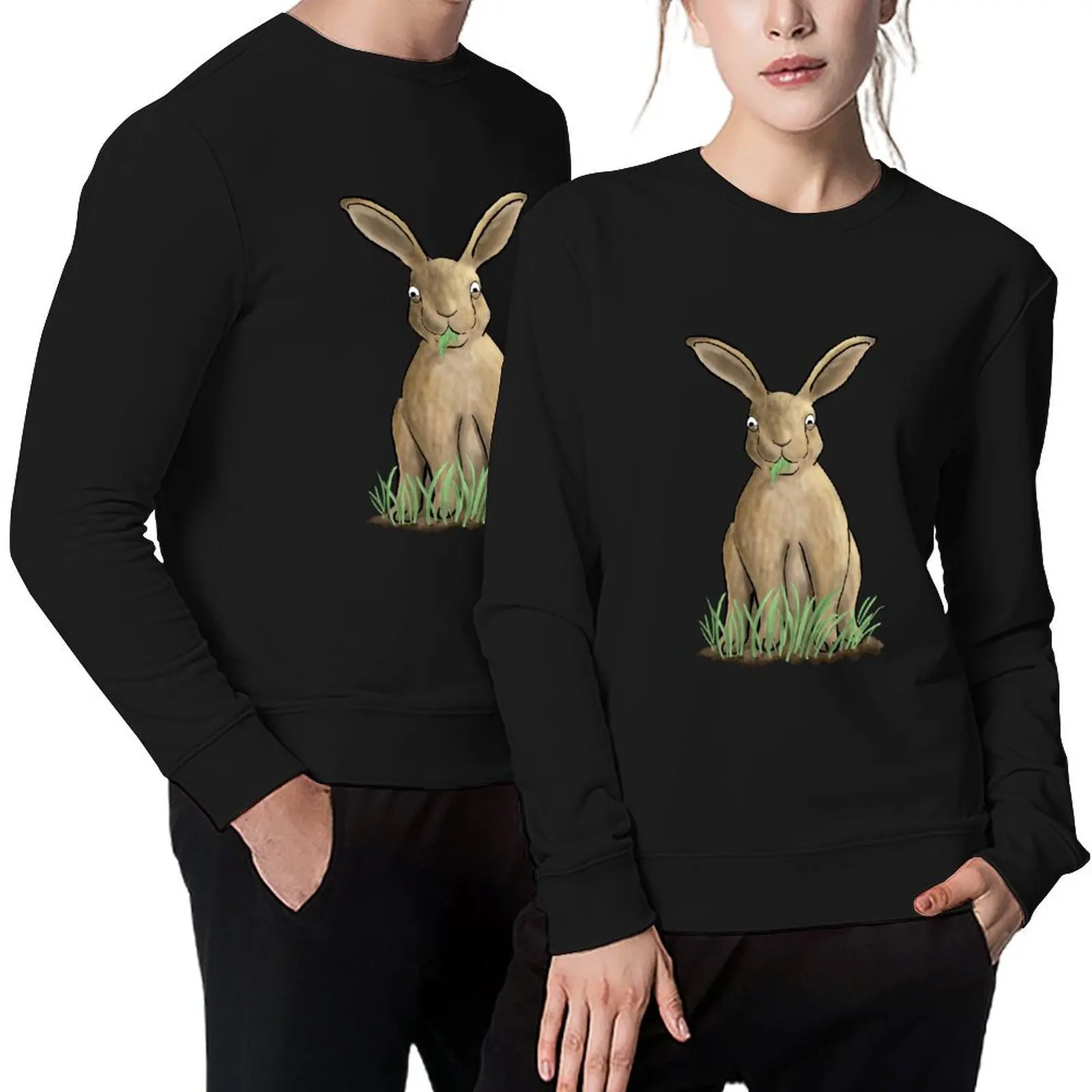 

cartoony hare Pullover graphic t shirts men blouse anime clothing fashion men autumn sweatshirt