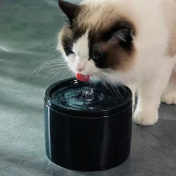 1L Ceramic Cat Water Fountain USB Charging Pet Water Feeders Dogs Automatic Circulating Filtration Flow Water Dispenser