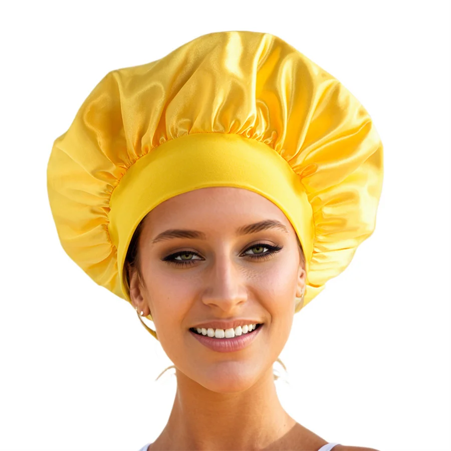 Satin Bonnet Hair Bonnet for Sleeping,Silk Bonnets for Black Women with Elastic Soft Band for Hair Care