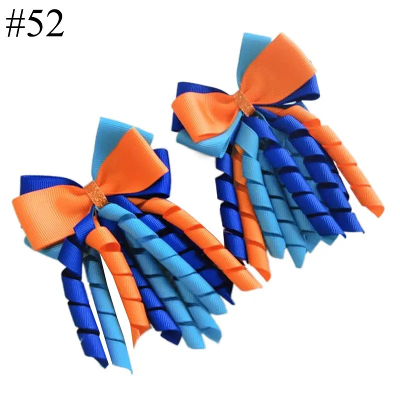 20Pc/lot Cute Double Color Ribbon Hair Bow Hair Clips Princess Baby Hairpins Barrettes Handmade Headwear Hair Accessories Bulk