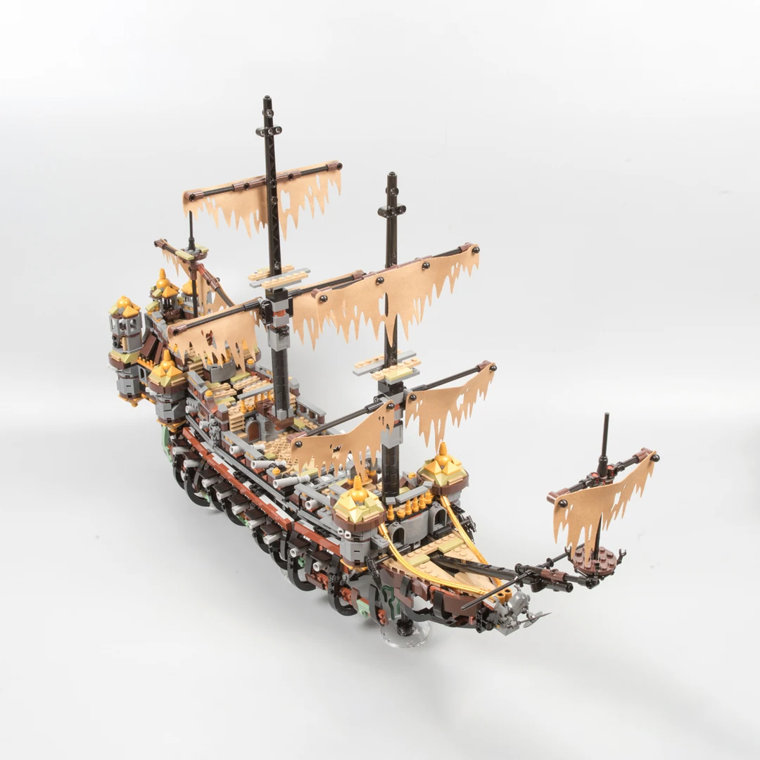互換性のある 16042 71042 サイレントメアリー海賊 2294 個 Moc ディスプレイビルディングブロック子供用組み立ておもちゃ船モデルクリスマスギフト