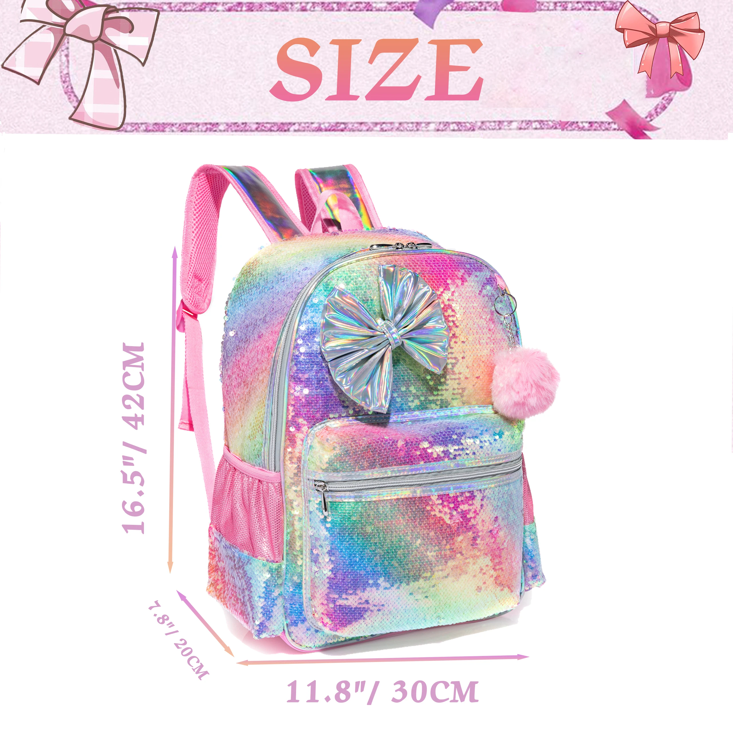 Cute Backpack for Girls School Backpack for Elementary Preschool Students