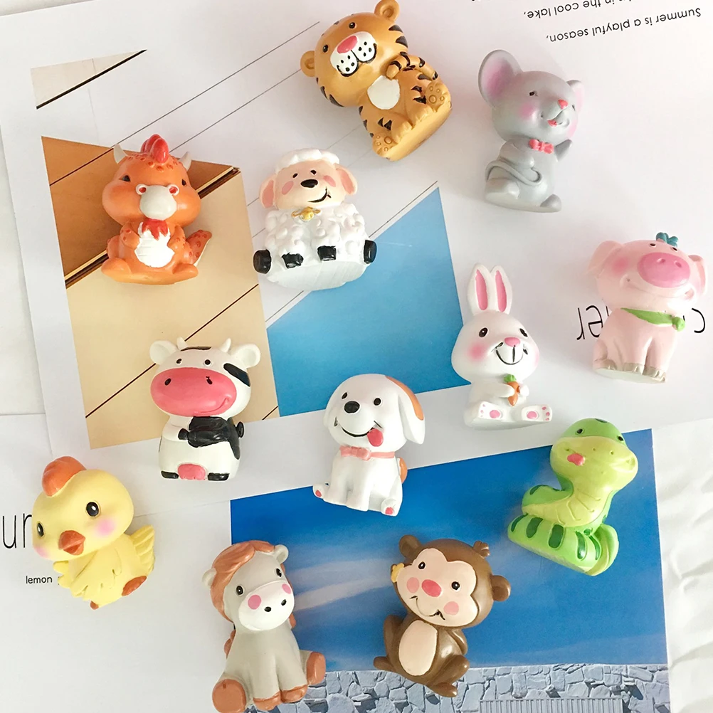 

6 Pcs Decoration Resin Animal Ornaments Dessert Cute Monkey Figurines Birthday Cake