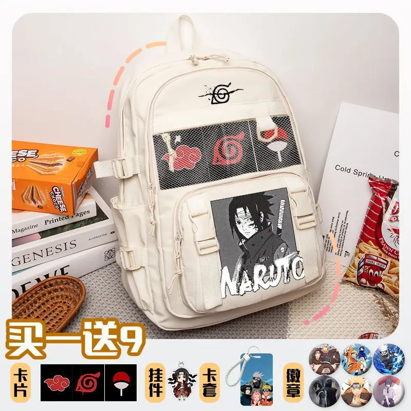 

Naruto New Cartoon Student Schoolbag Casual and Lightweight Shoulder Pad Waterproof Stain Resistant Cute Backpack