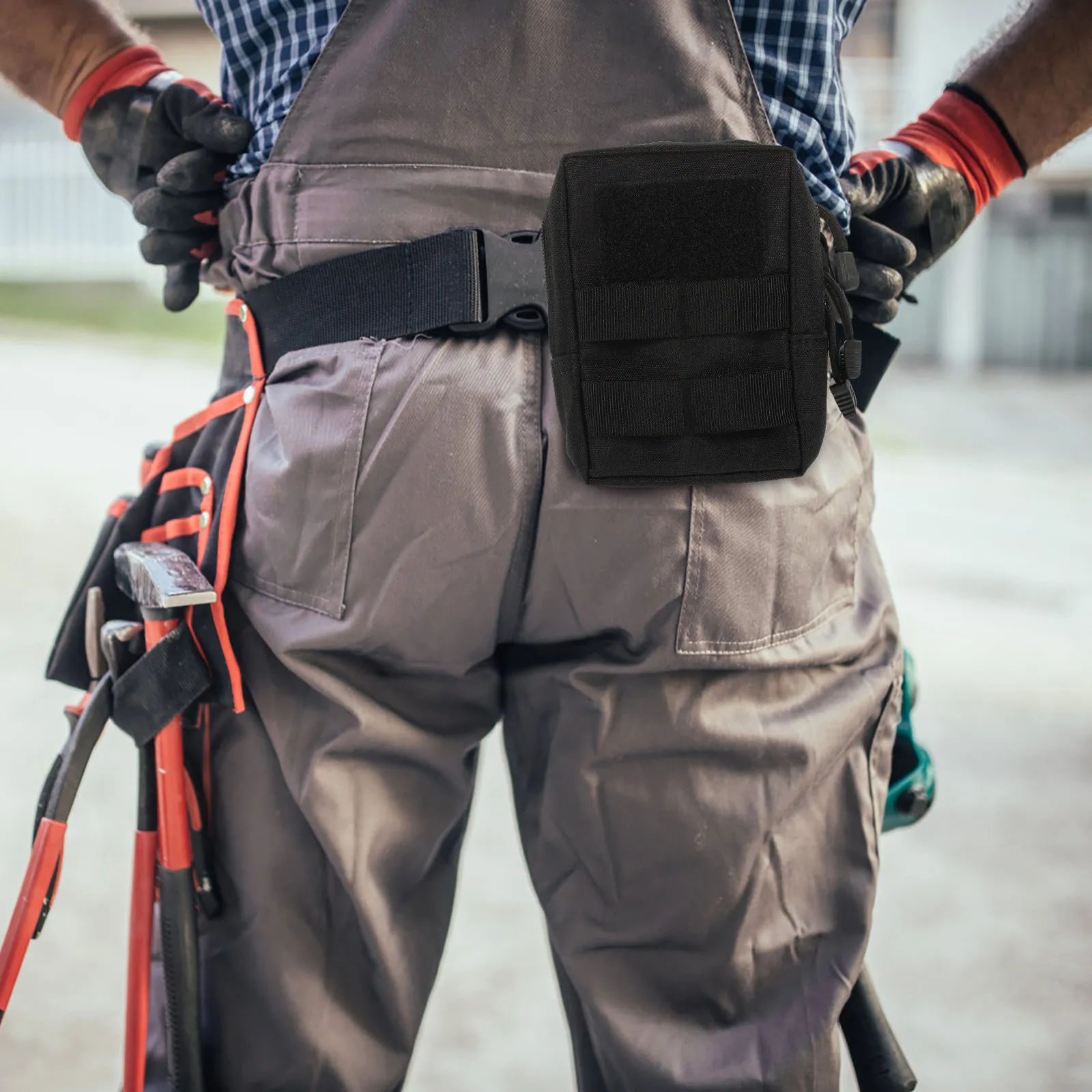 

Outdoor Utility Pouch Waterproof Lightweight Compact Waist Belt Bag for Phone Keys GPS Earphones Tools Hiking Camping Travel