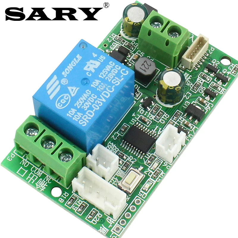 Fingerprint relay control board low-power recognition module 7-30v motorcycle start modified electric lock controller