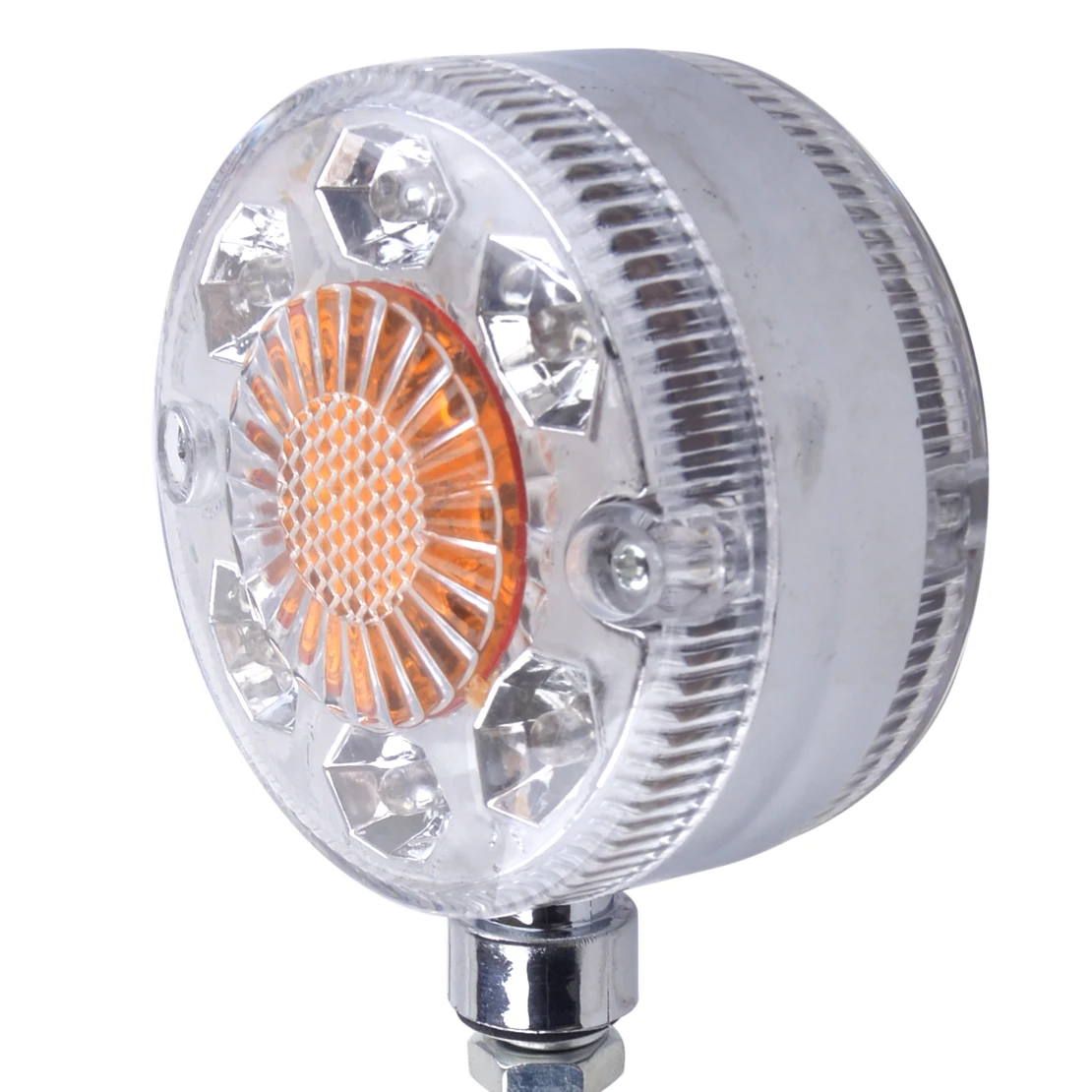 beler 2Pcs LED Double Face 24V Round Side Marker Light Truck Cars Tail Light Stop Turn Signal Lamp for 24V Trucks Trailers Lorry