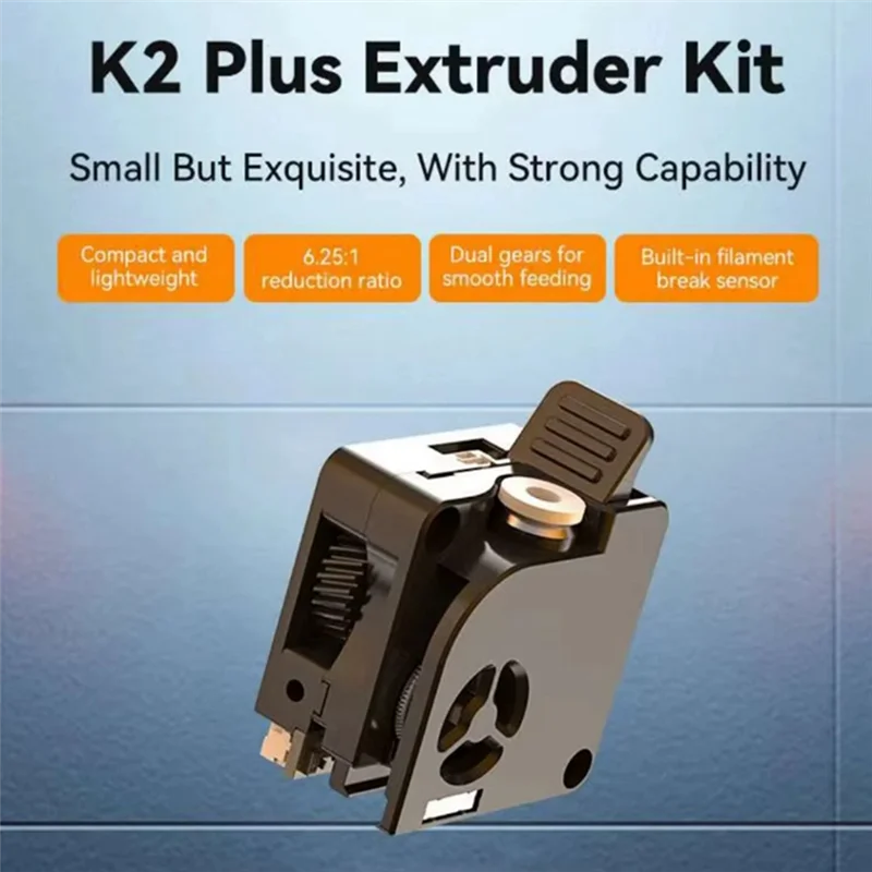 

Комплект обновления экструдера GW-For Creality K2 Plus, обновленный встроенный датчик разрыва нити, передаточное число 6,25:1, двойные шестерни