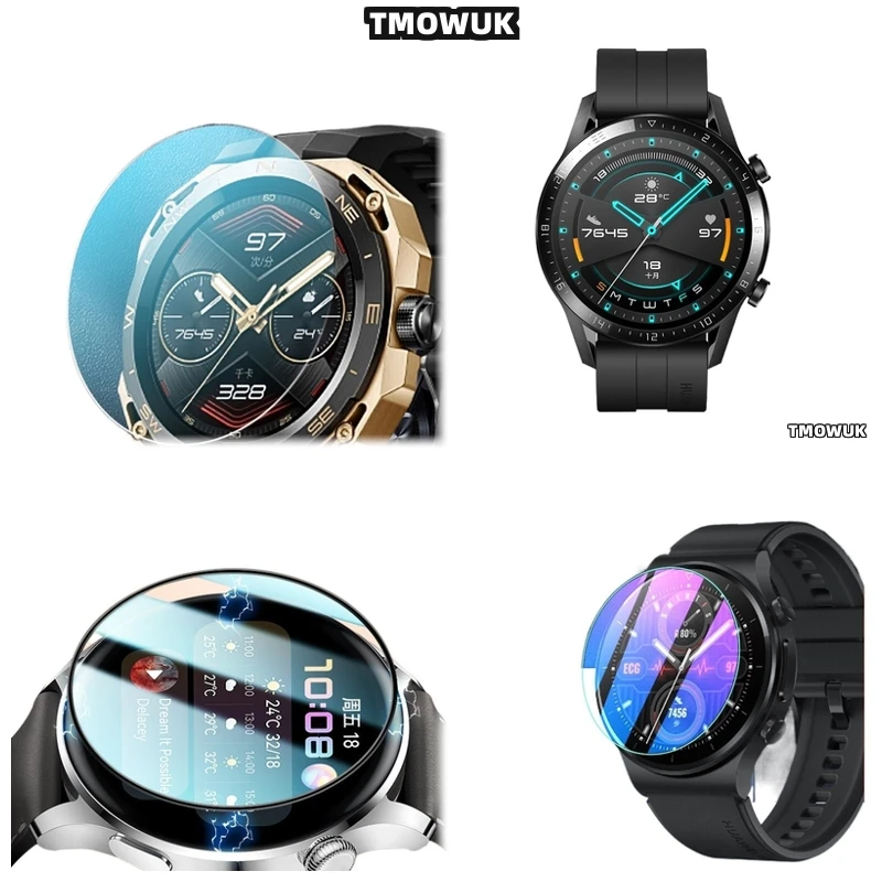 

Tempered Glass Screen Protector For Huawei WATCH GT2 GT3 GT4 GT5 Pro Cyber Ultimate 41 42 43 46mm Anti - Scratch HD 9H