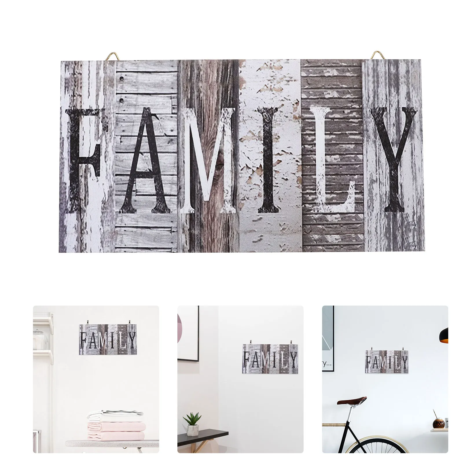 

Rustic Style Wooden Hanging Sign Household Home Decor Kitchen Wall Art Farmhouse Wood Plaque Door Hanging Pendant