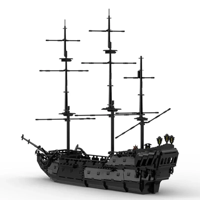 Piratenschip Model Moc Bouwstenen Klassiekers Piraat Oorlogsschip Technologie Modulaire Blokken Geschenken Kerst Speelgoed DIY Sets Montage