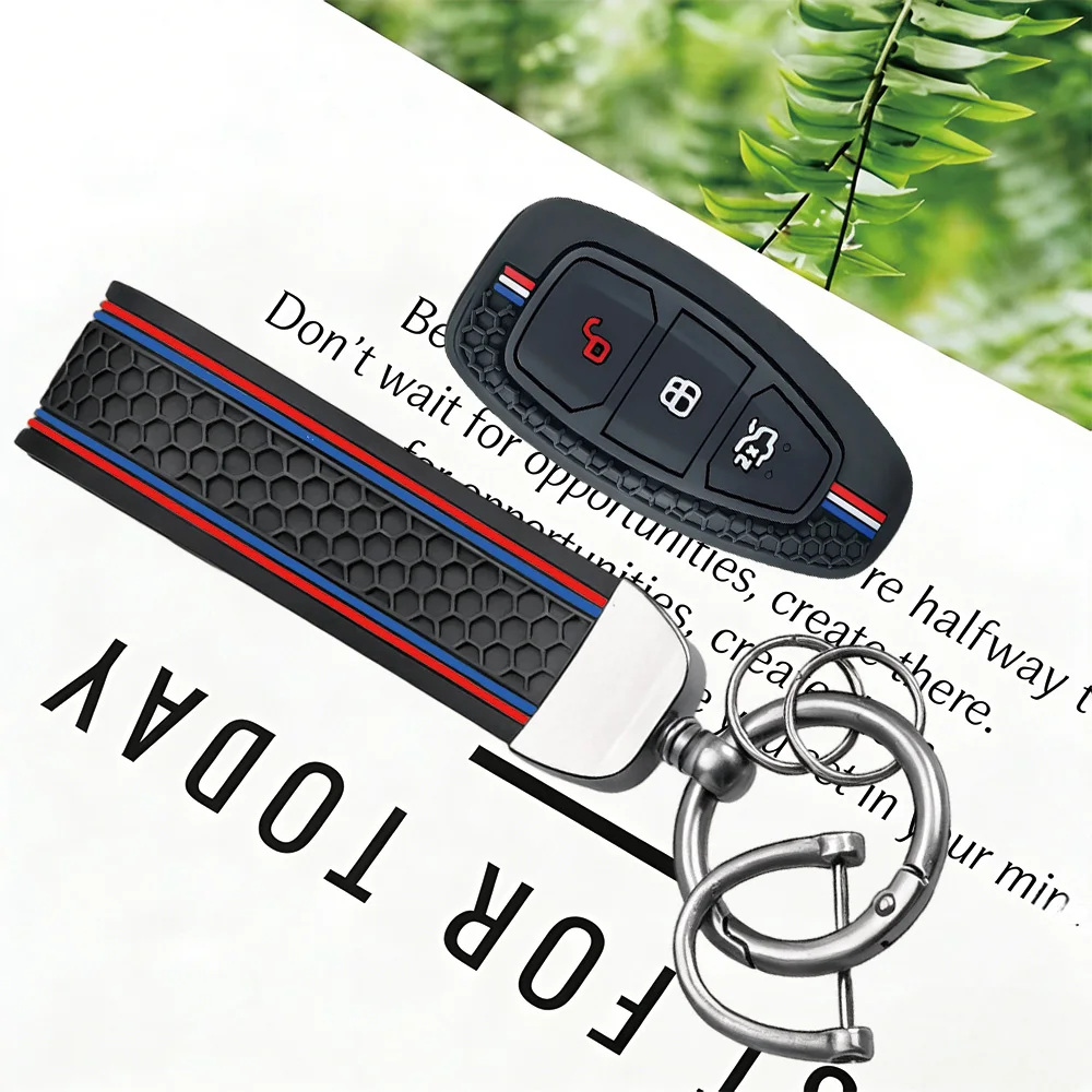 3 Button Key Cover For Ford Transit Custom Mondeo Fiesta Kuga ST Line MK3 Focus 3 Station Wagon Ecosport Case Key Protection