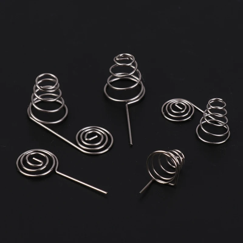 5PCS AAA 배터리 니켈 와이어 스프링 AA 배터리 음극 및 양극 코일 스프링 접촉판 DIY 액세서리