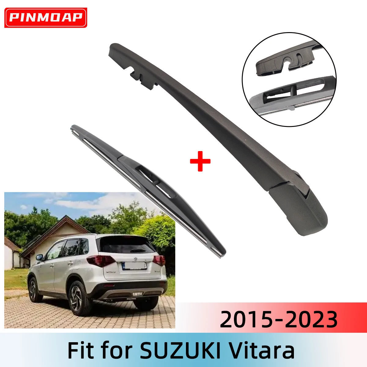 1/2PCS Heckscheibenwischerblatt Wischerarm Kit für Suzuki Vitara 2015-2023 Windschutzscheibe Windschutzscheibe Heckscheibe