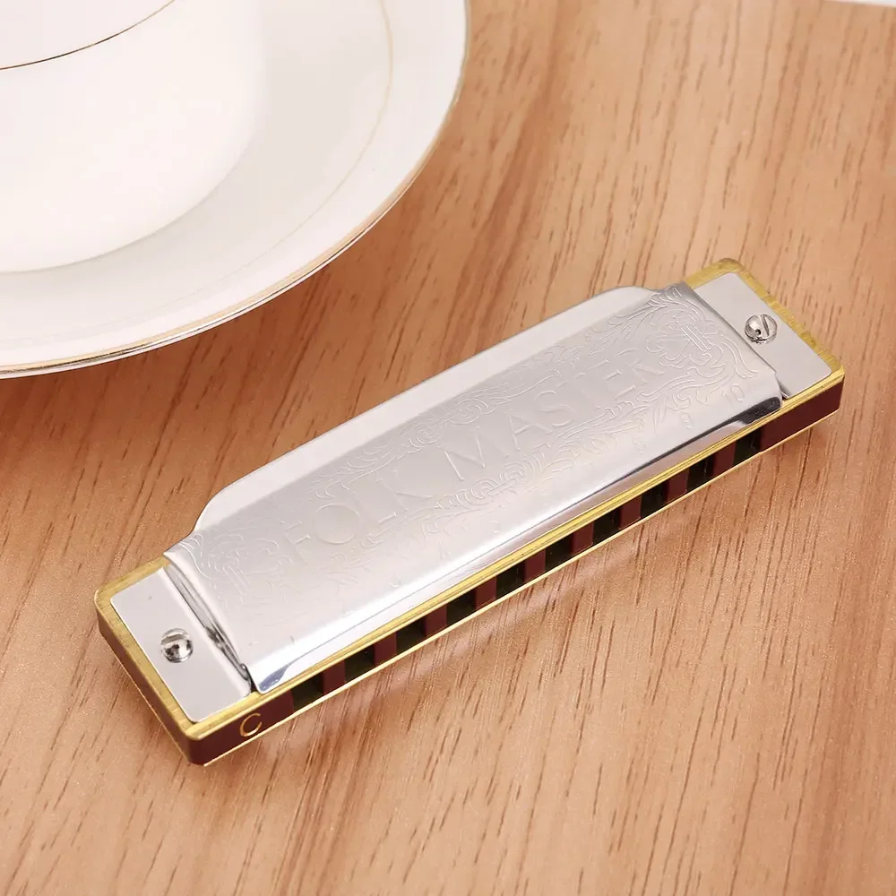 Musical Harmonica Instrument Blues Clues Mouth Harp Suzuki Bagpipe Accordion Tuning Melodic Folk Master 1072 Standard 10 Hole