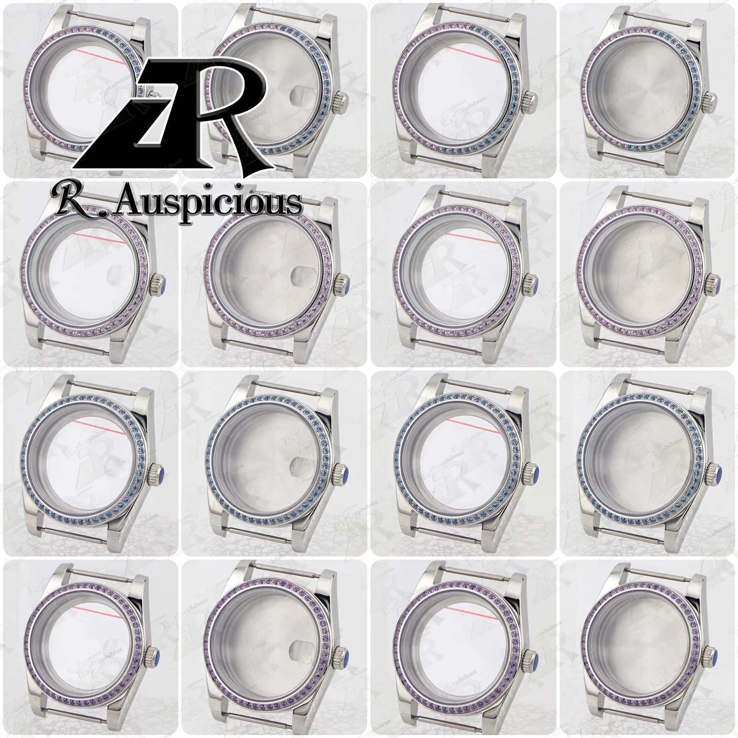 36mm-pink-blue-purple-gem-watch-case-sapphire-glass-for-seiko-datejust-oyster-nh35-nh36-eta2824-pt5000-movement-watch-case-parts