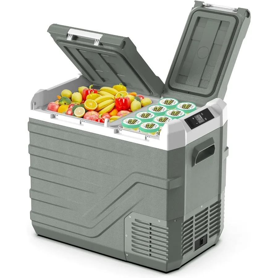 ثلاجة سيارة 12 فولت ثلاجة محمولة للسيارة ثلاجة 12 فولت منطقة مزدوجة 41 كوارت ثلاجة محمولة للسيارة -468 12 فولت/24 #1