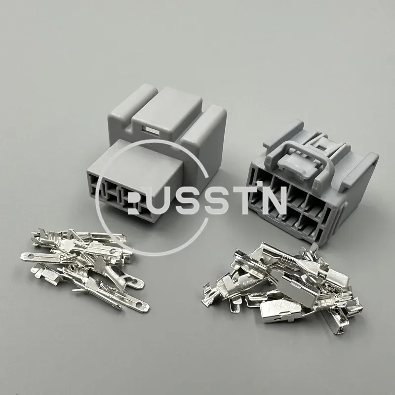 1 Set 8 Pin Auto Electrical Connector Car Window Lifter Harness Plug Socket AC Assembly For Ford 7282-3243-40 7283-3243-40