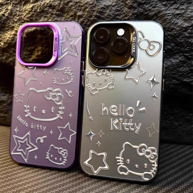 Sanrio Lovely Hello Kitty Case for Samsung Galaxy A24 A33 A34 A14 A13 A23 A55 A15 A35 A25 A05 A05S 5G A54 A53 A32 A52 A52S Cover