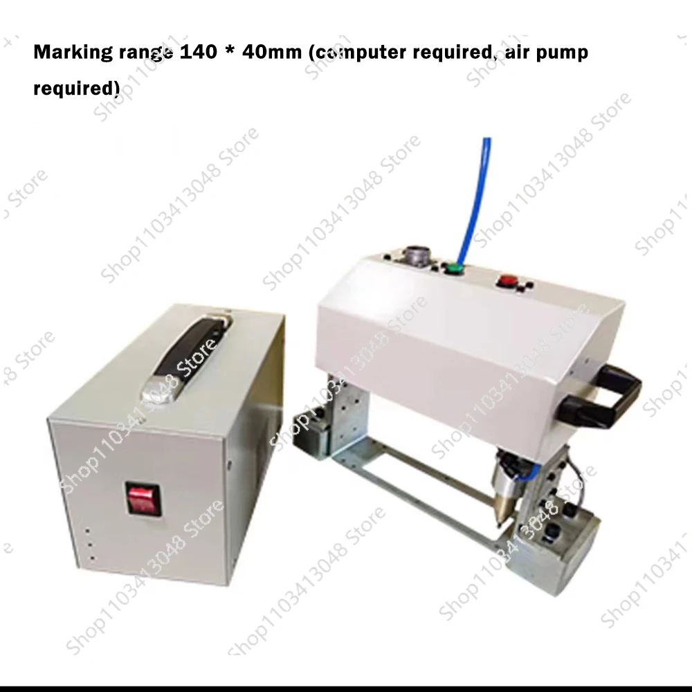 Portable Pneumatic Marking Machine 140*40MM For Automotive Frame Engine   No. Dot Peen Engraving Machinery