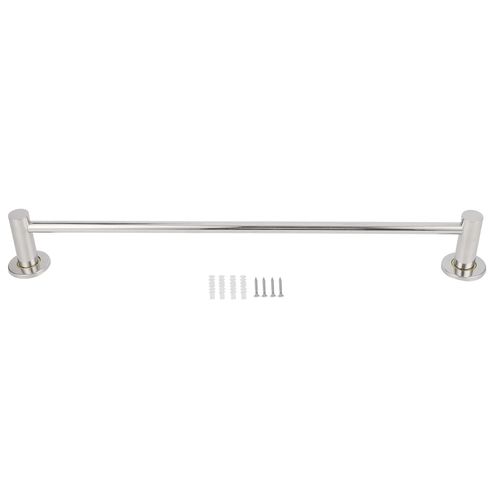 57CM Towel Bar Stainless Steel Wall-Mounted Towel Holder Rack Hanger Storage Bathroom Shelf