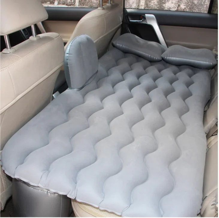 IFUNWOD Inflatable Car Mattress Custom Service Backseat Flocking Relaxing Sleeping Travel Inflatable Air Bed