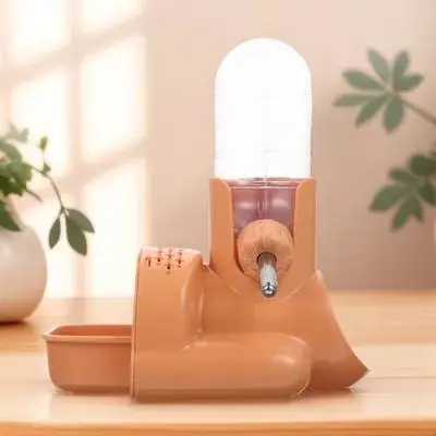 Professional Hamster Feeder Multi-Function Water Bottle Non-Slip Bottom Design Easy Clean Disassemble Leakproof Screw Lid