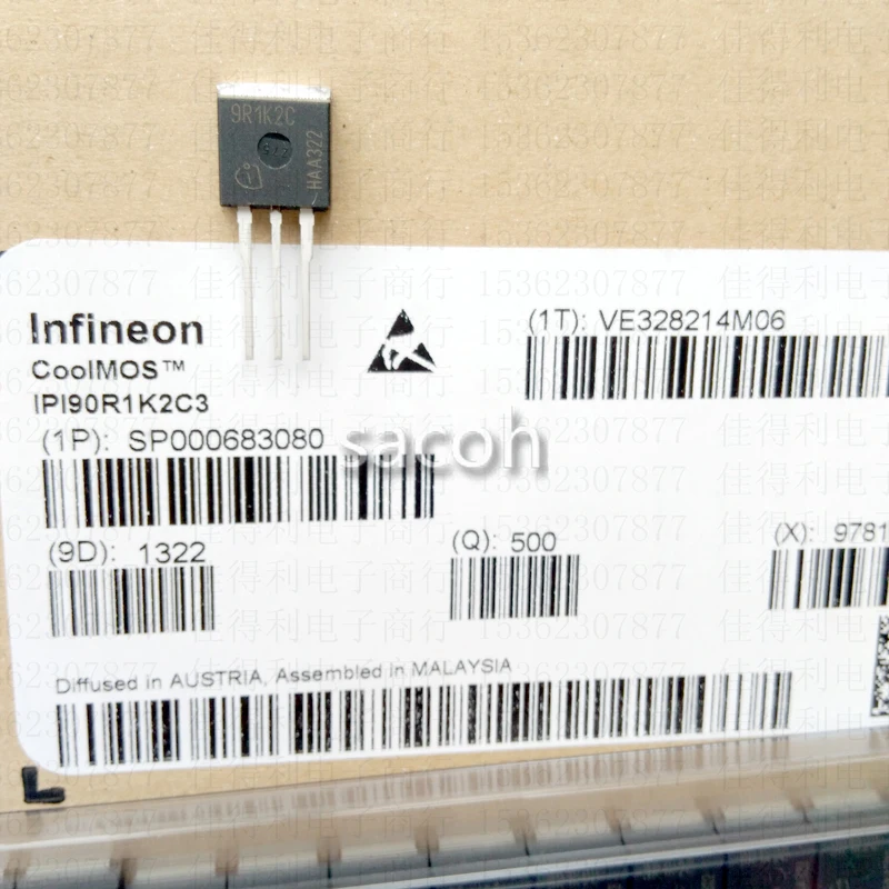 

(SACOH Electronic Components) IPI90R1K2C3 10Pcs 100% Brand New Original In Stock