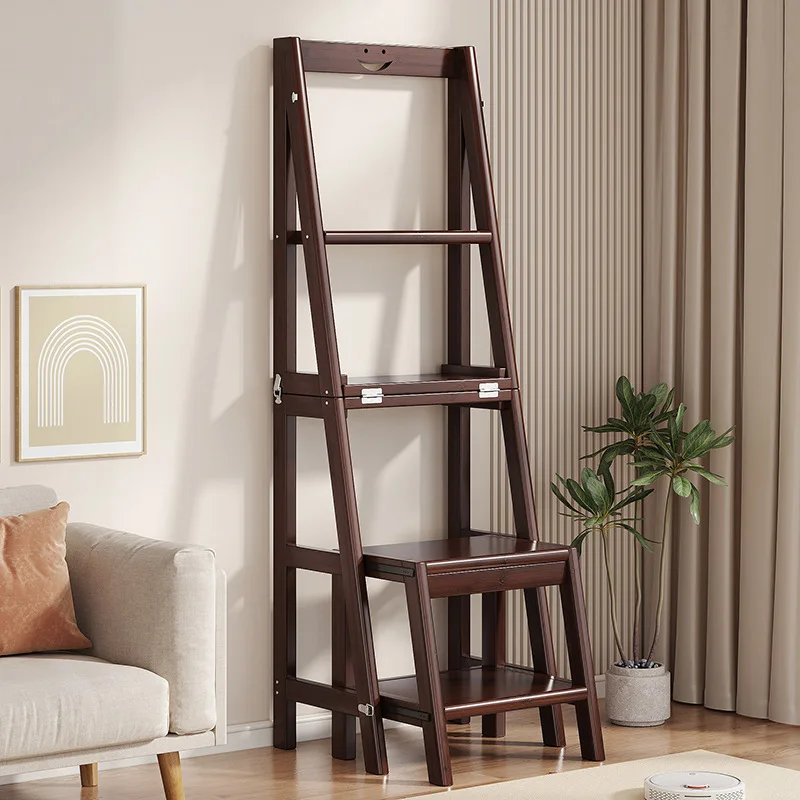 

Multifunctional ladder Household folding telescopic ladder Stool dual-purpose thickened herringbone ladder