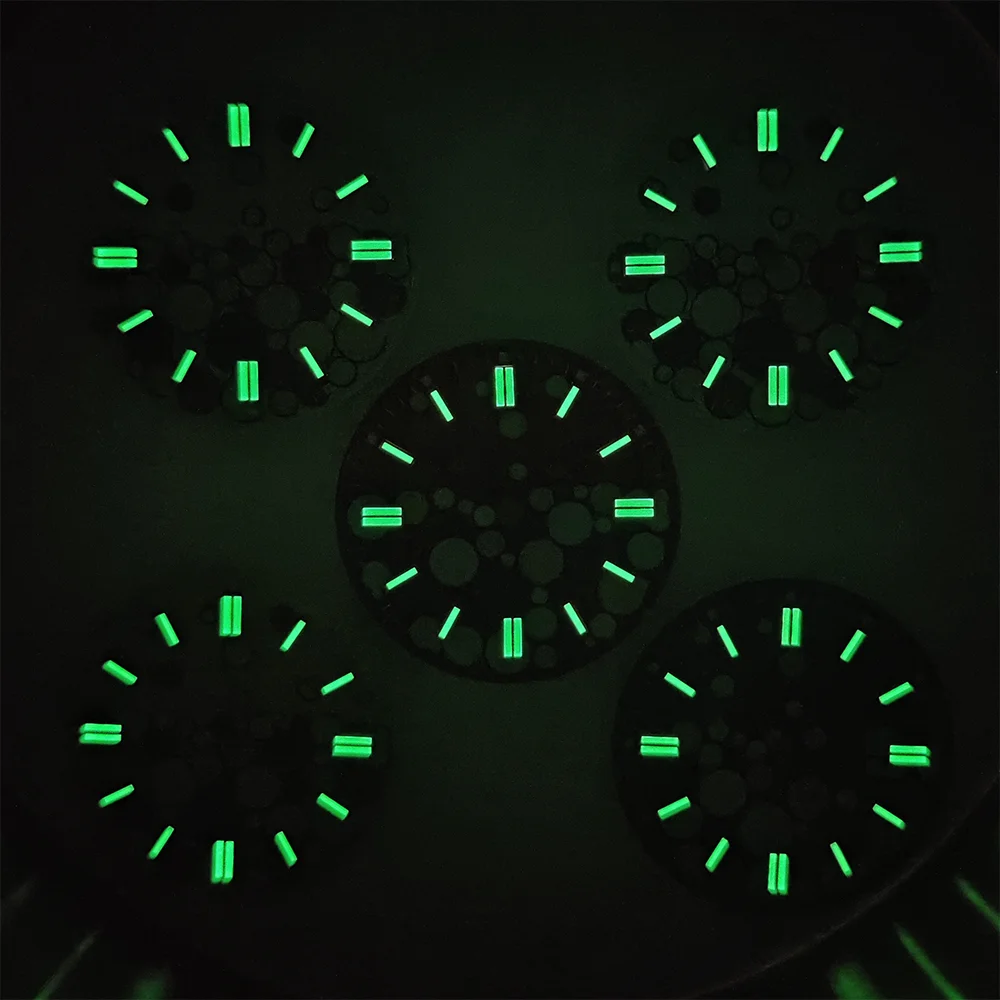 NH35 الطلب نقطة نمط الطلب الأخضر مضيئة الطلب يناسب NH35/NH36 أجزاء الحركة استبدال الملحقات ساعة بطلب