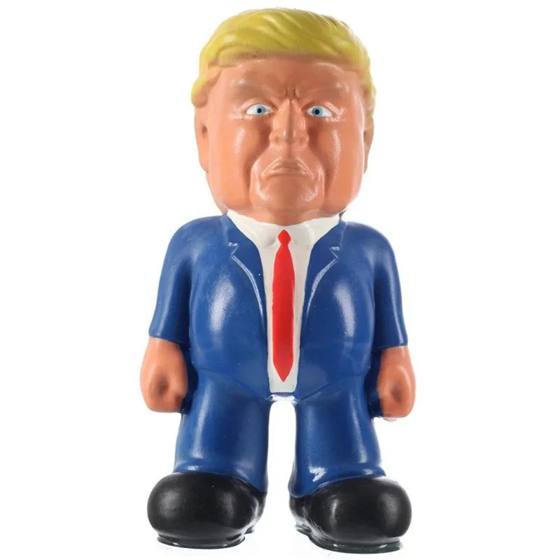 Funny Doll Bobblehead Trump Resin Trump Figurine Creative Parody of Character Pen Inserts Figurines Collectible Desktop Ornament