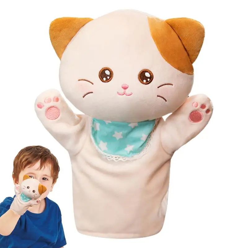 Plush Puppets For Kids Animal Stuffed Hand Puppet Interactive Role Play Storytelling Plushies Pretend Plush Toy For Show Theater