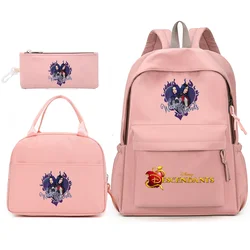 Disney Nachkommen 3 teile/satz Rucksack mit Lunch-Tasche für Teenager Schüler Schult aschen lässig bequeme Reises ets