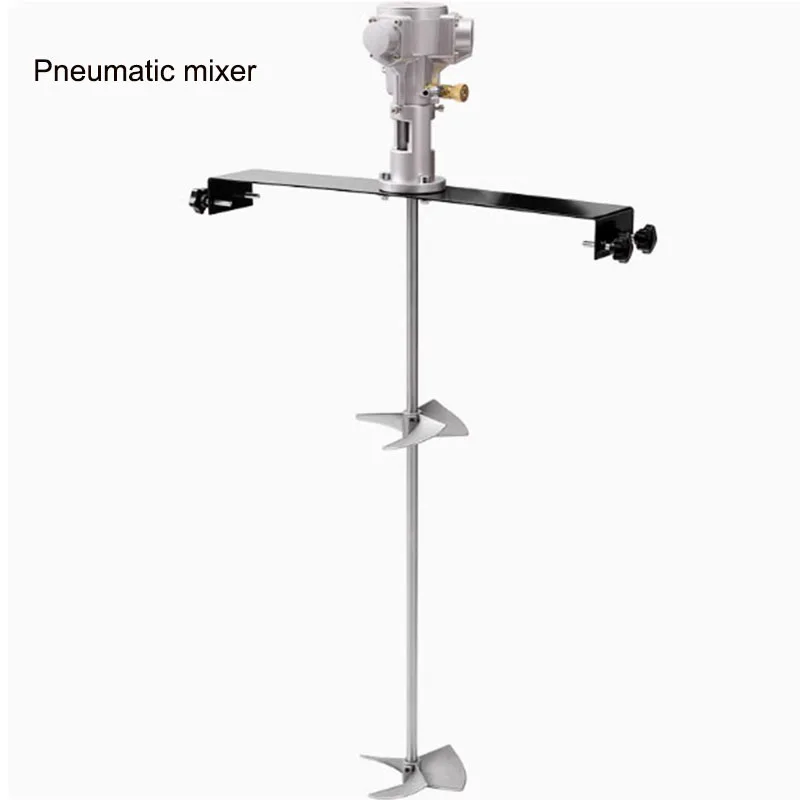 Pneumatische Rührwerk-Mischmaschine für 200/400L-Liter-Tank, 50–2800 U/min, einstellbare Geschwindigkeit, Farbmischer, Labor-Flüssigkeitsdispergierrührer