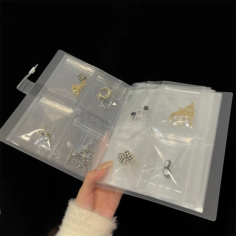 240 Card Antioxidation Jewelry Organizer Storage Book Earring Ring Storage  Bag Packaging Display Jewellry Display Album