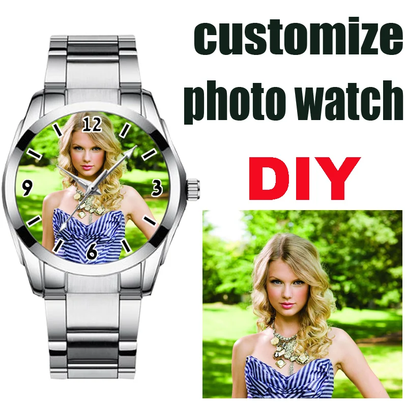 

Часы с логотипом на заказ для мужчин, персонализированные часы, наручные часы с изображением по индивидуальному заказу, креативный подарок для мужчин, часть дня рождения