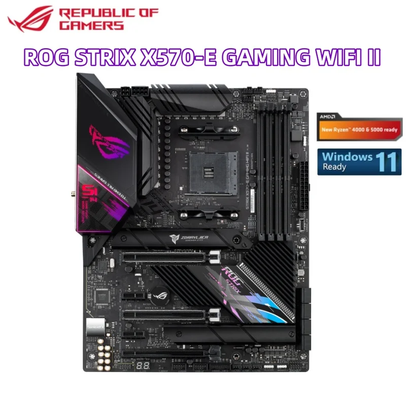 New ROG STRIX X570-E GAMING WIFI II Motherboard AMD AM4 128GB DDR4 X570 ATX Mainboard with box support 5800X3D 5500 5700G 5600