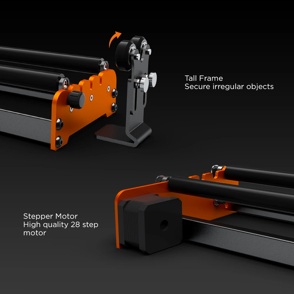 ACMER M2 Laser Rotary Roller Module Y-axis Rotary Roller 360° Rotating For Cylindrical Spherical Ring-shaped Objects Most Laser